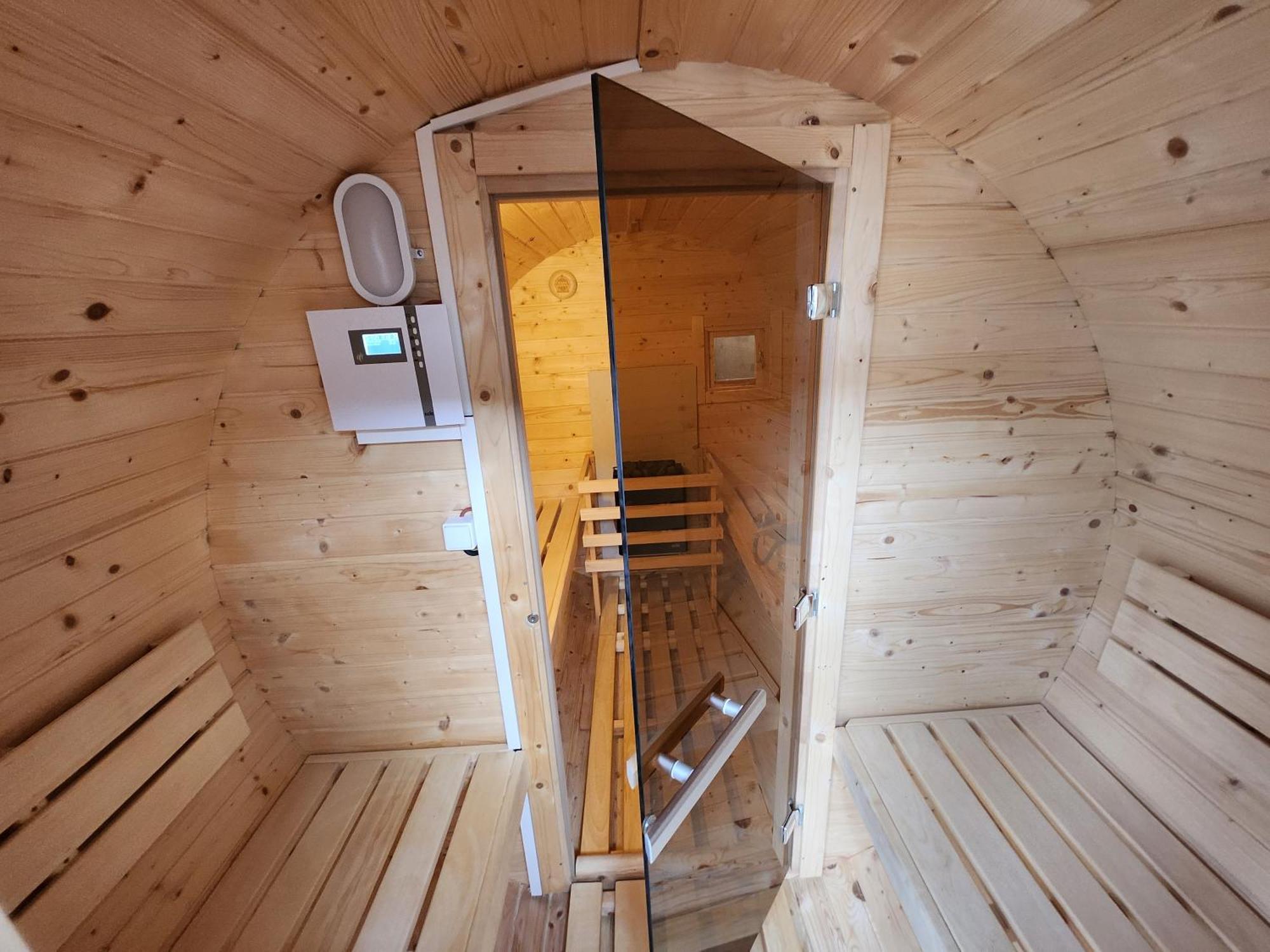 Haus Strandkoerv Mit Fass-Sauna Loddin Luaran gambar