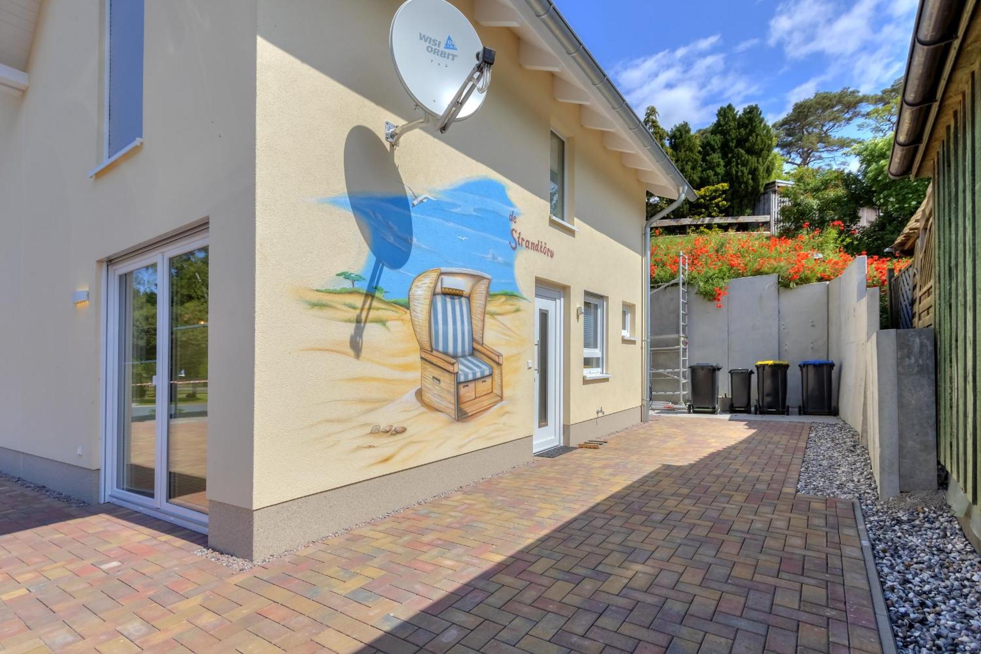 Haus Strandkoerv Mit Fass-Sauna Loddin Luaran gambar