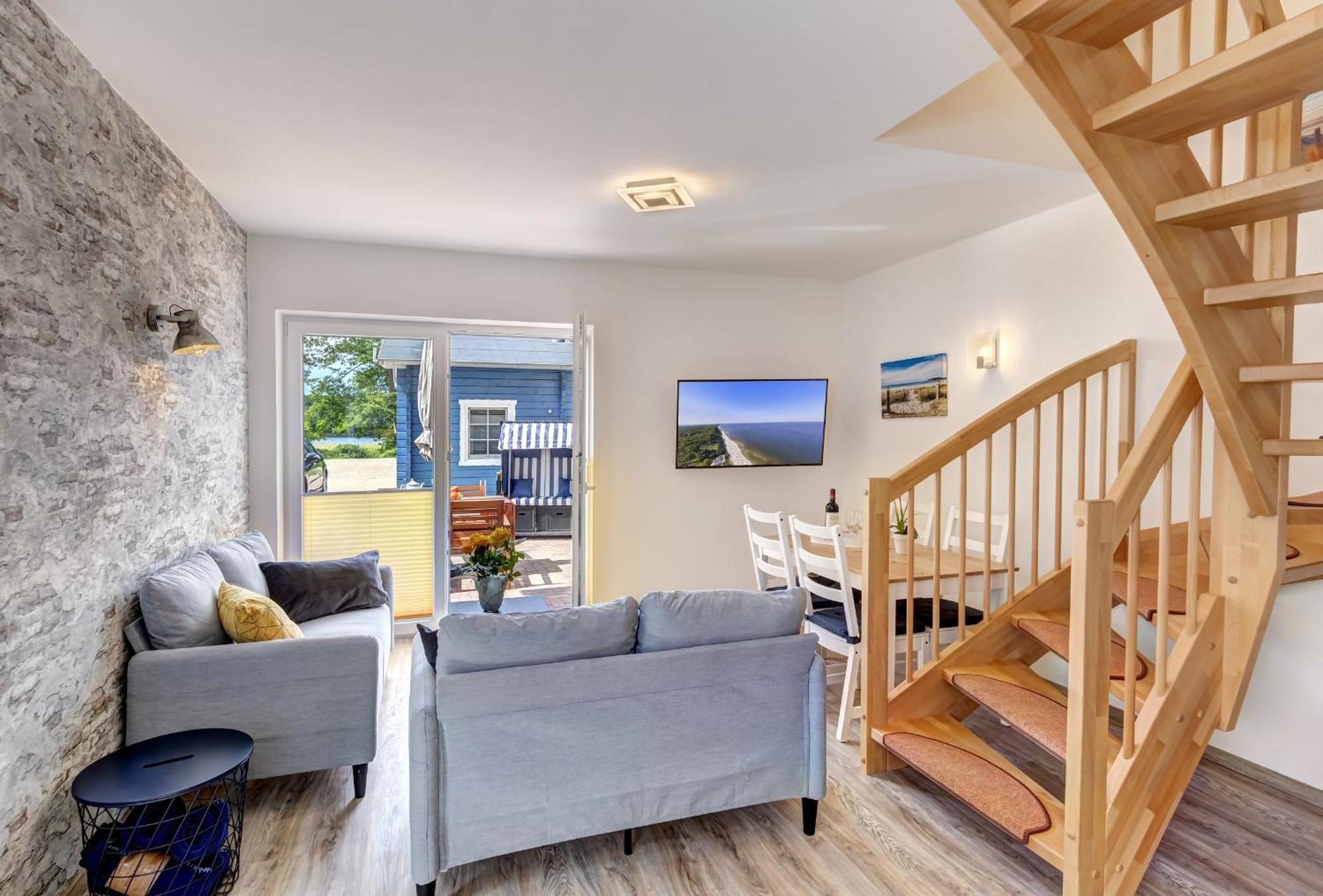 Haus Strandkoerv Mit Fass-Sauna Loddin Luaran gambar
